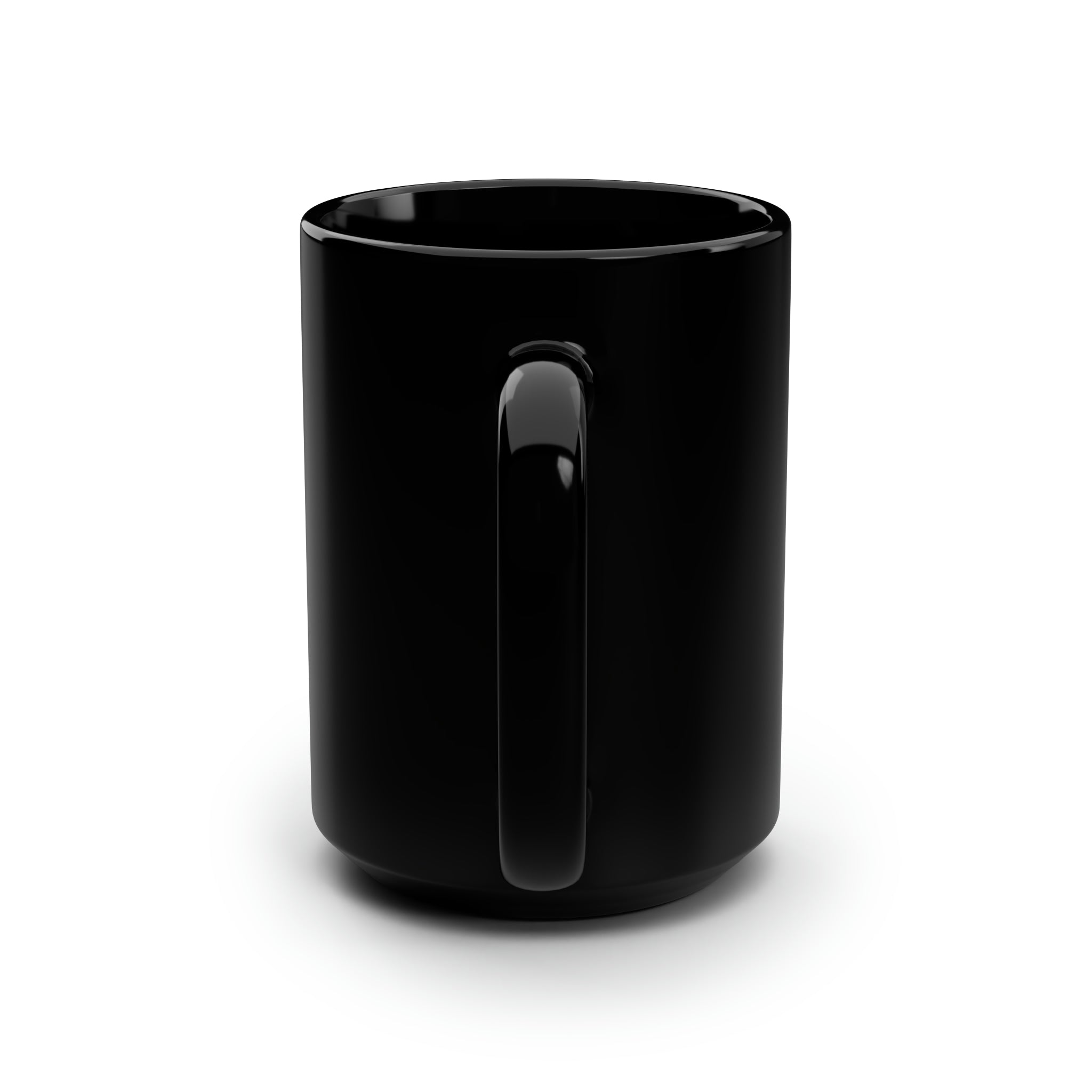 The Chip Chipperson Podacast Distressed Logo Black Mug 15oz