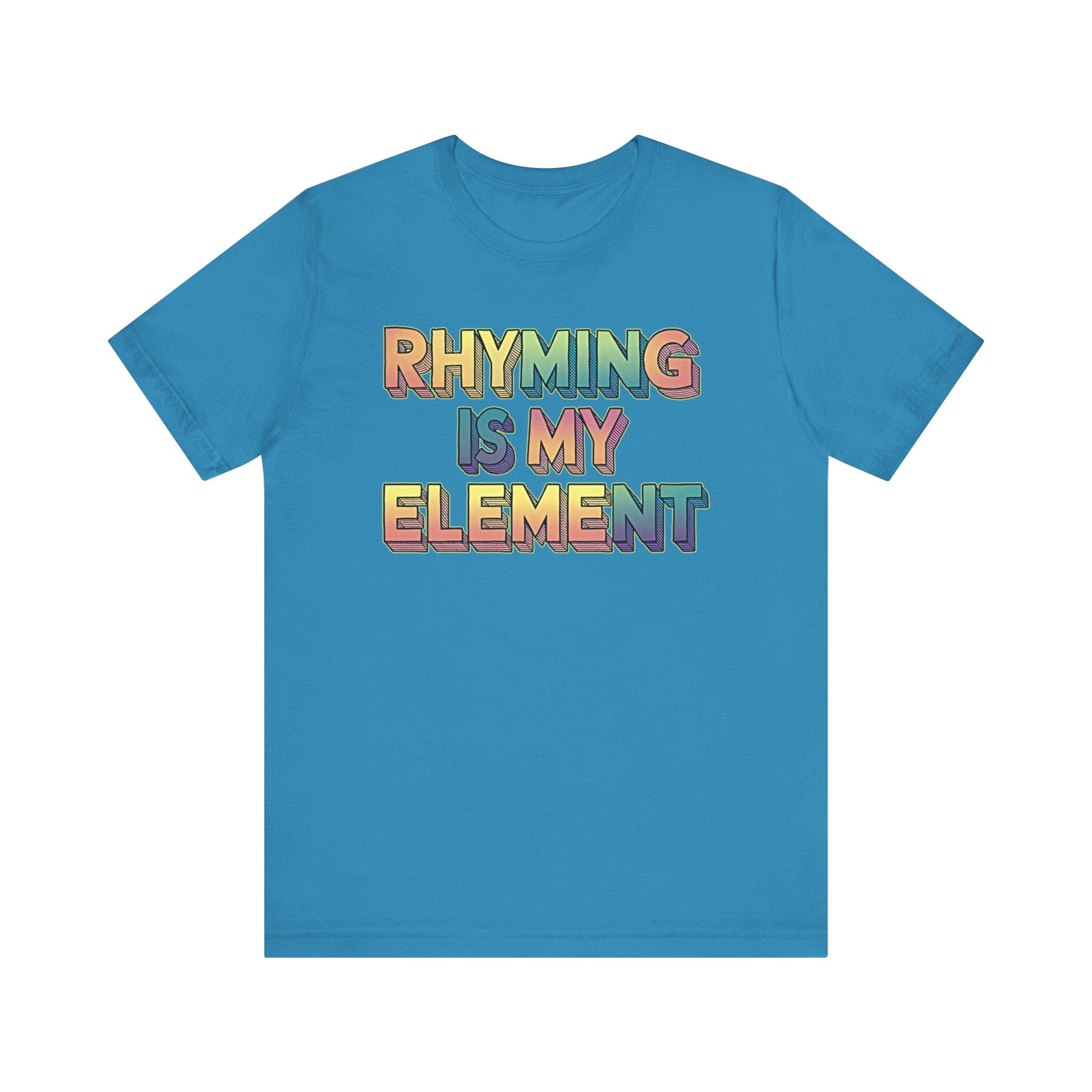 Rhyming is my Element Nikki & Jim - Athletic Fit Unisex Jersey Short Sleeve Shirt