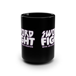 Sword Fight Black Mug