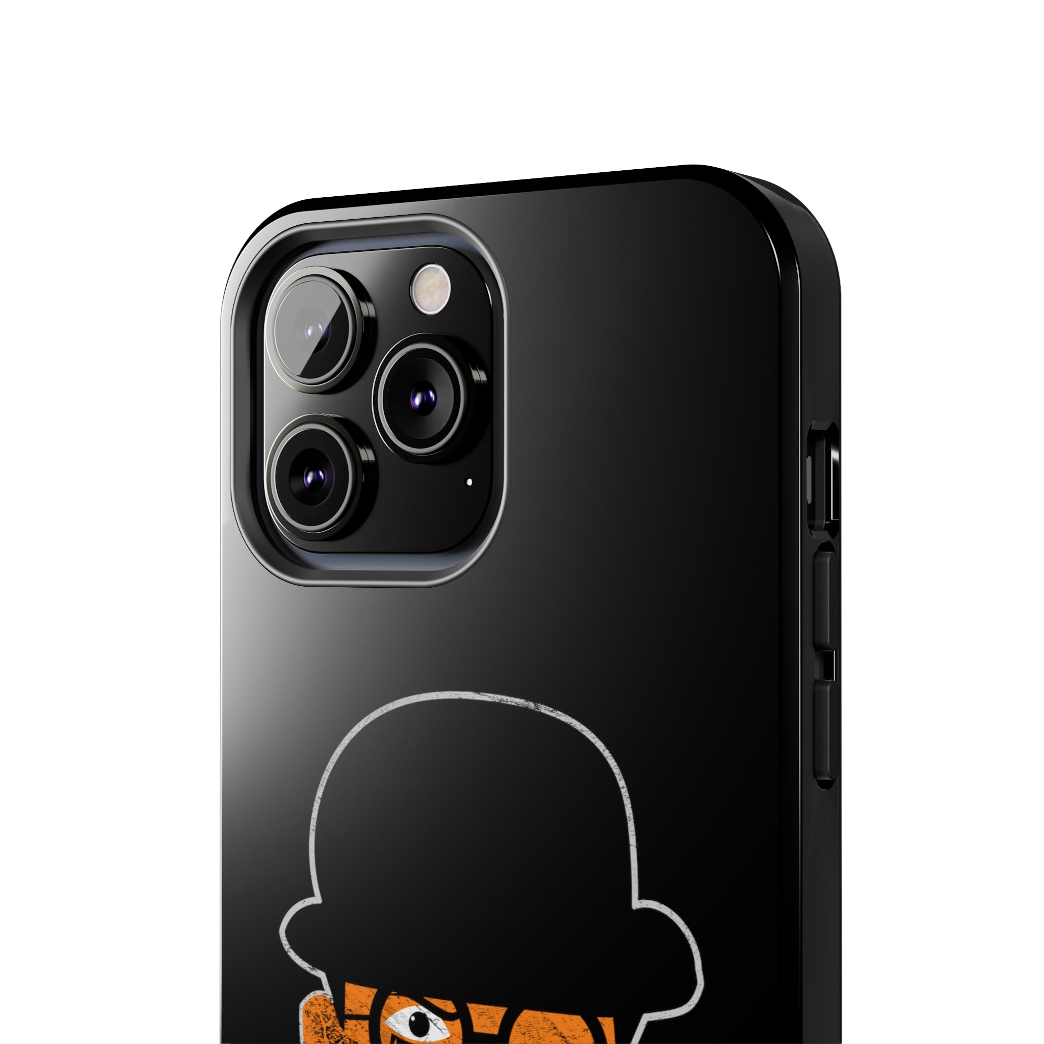 CHIP ORANGE BLACK DISTRESSED Tough Phone Cases