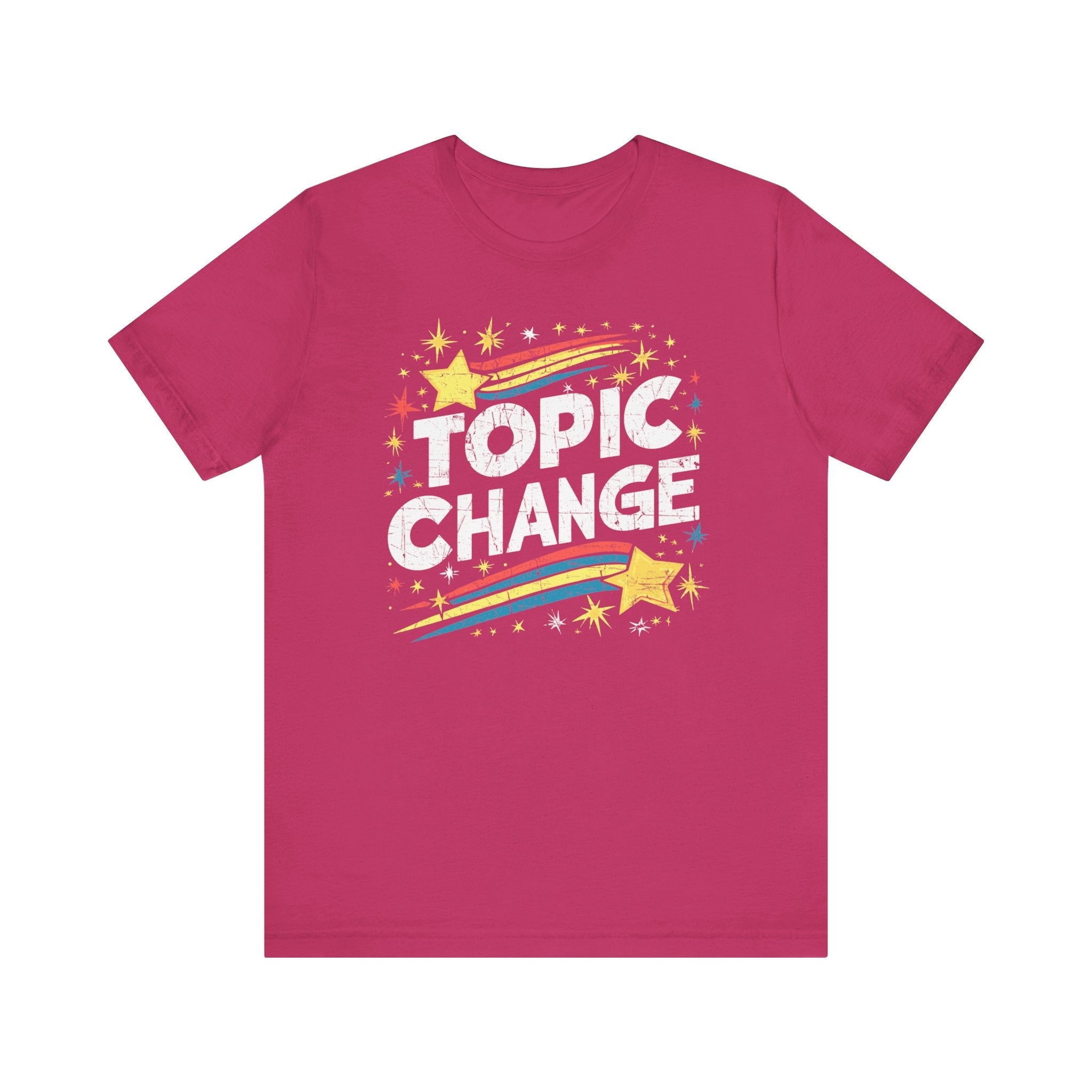 Topic Change - Athletic Fit Unisex Jersey Short Sleeve Shirt