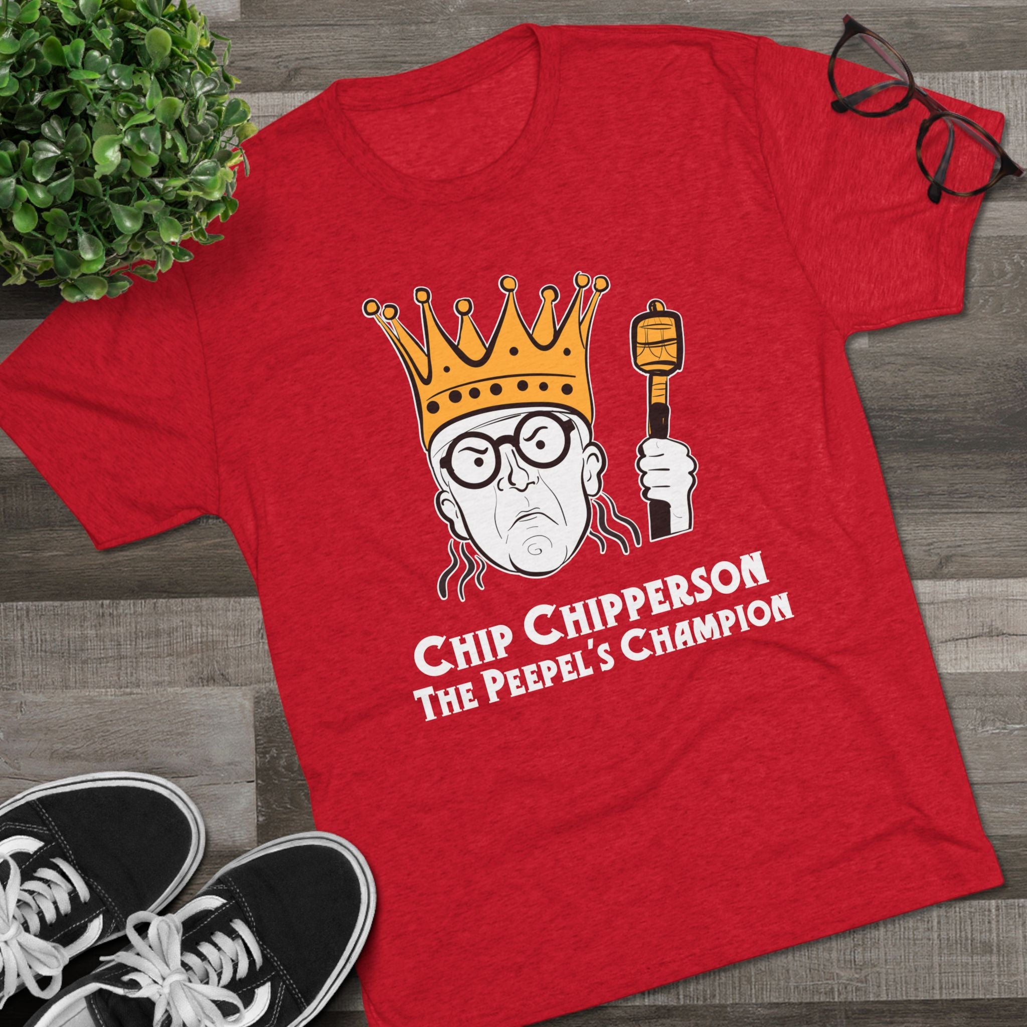 Chip Chipperson The Peepel's Champion Triblend Athletic Fit Shirt