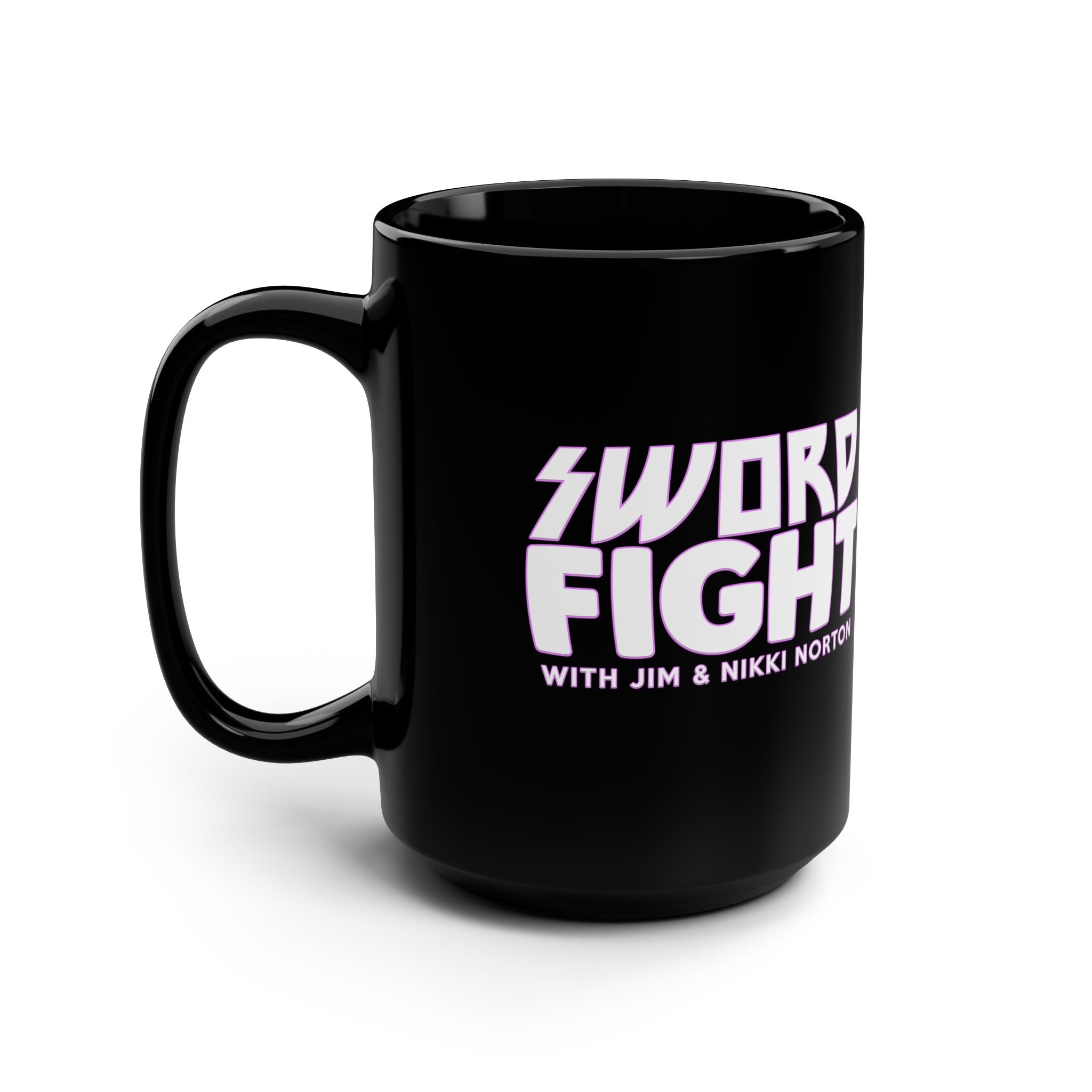 Sword Fight Black Mug