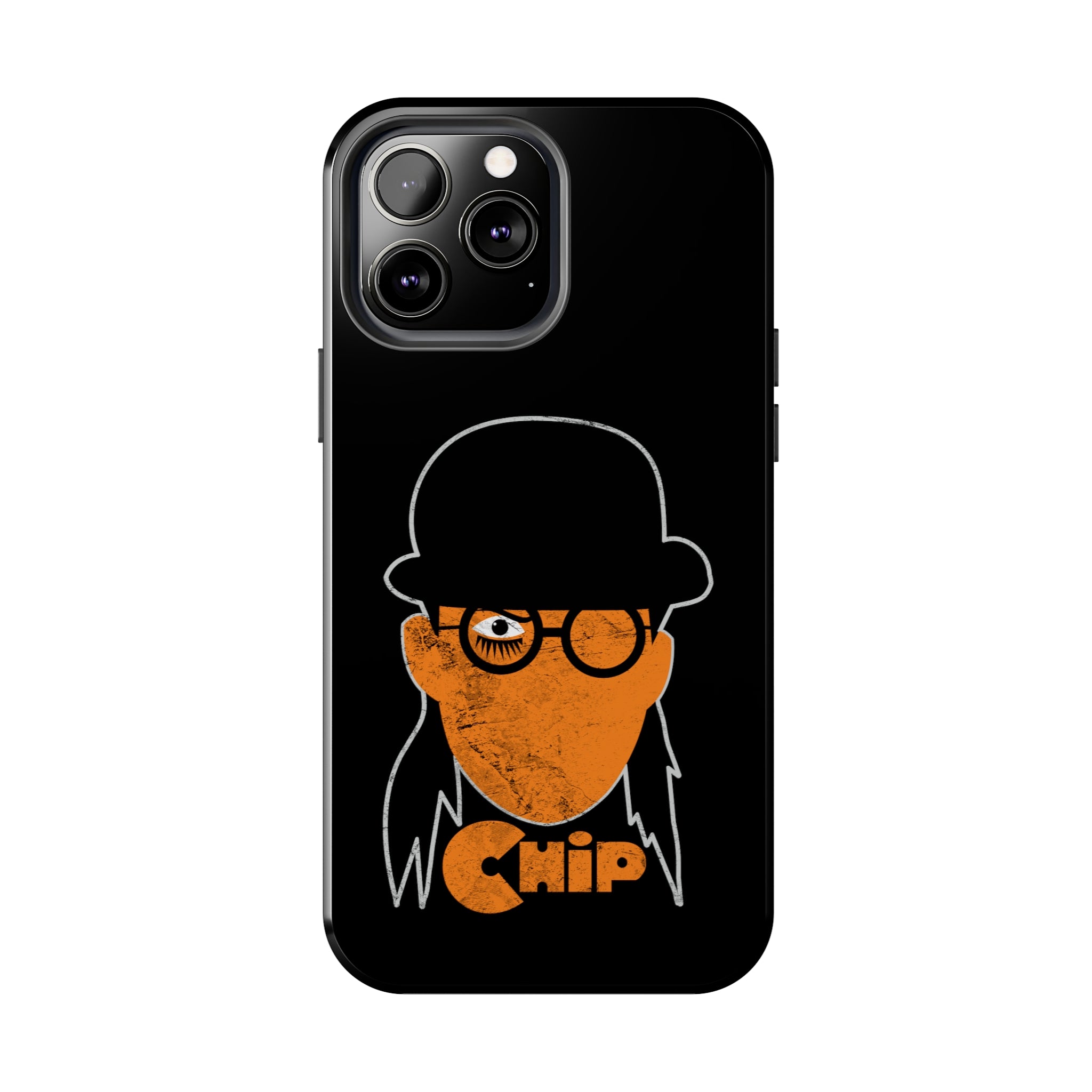 CHIP ORANGE BLACK DISTRESSED Tough Phone Cases