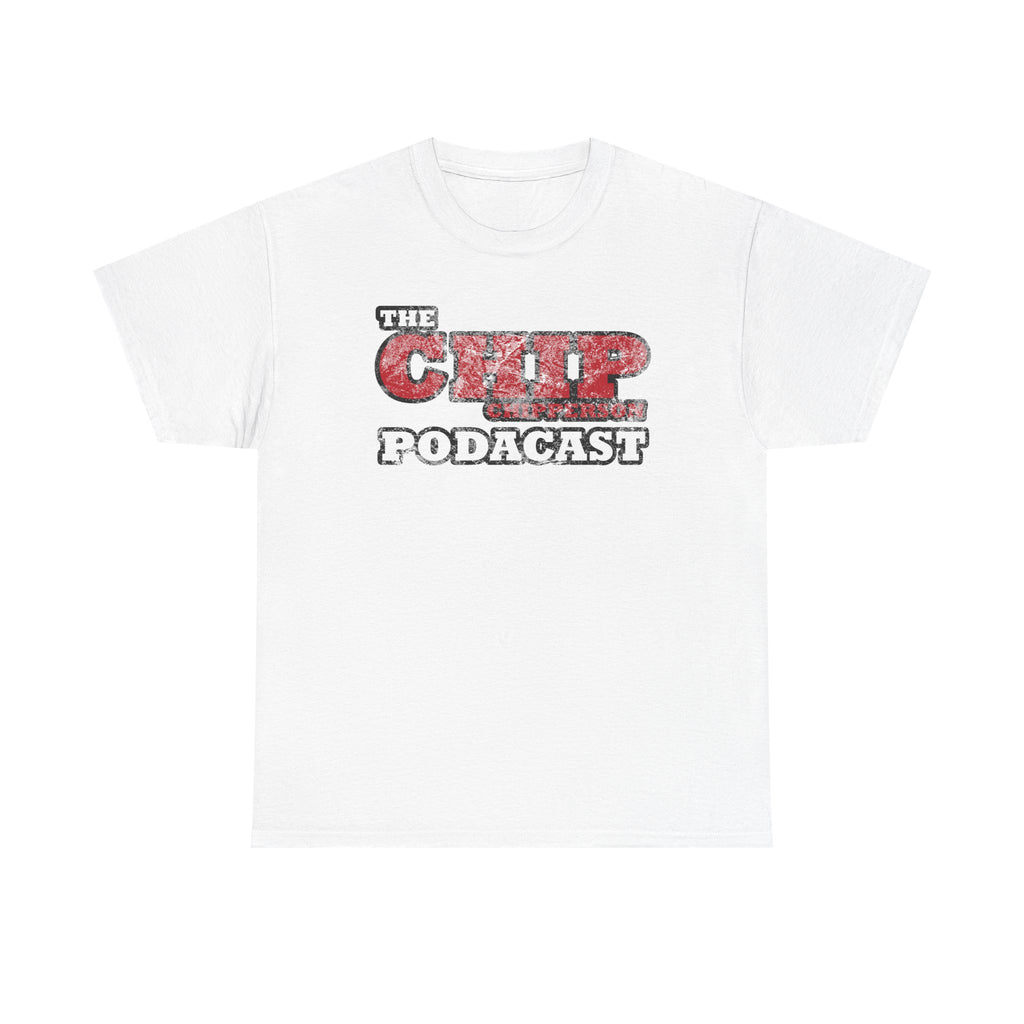The Chip Chipperson Podacast Distressed Logo Standard Fit Cotton Shirt