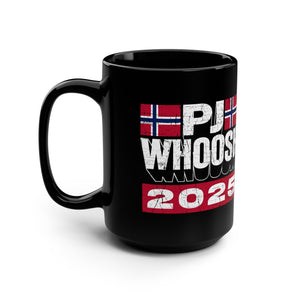 PJ Whoosh 2025 Black Mug, 15oz