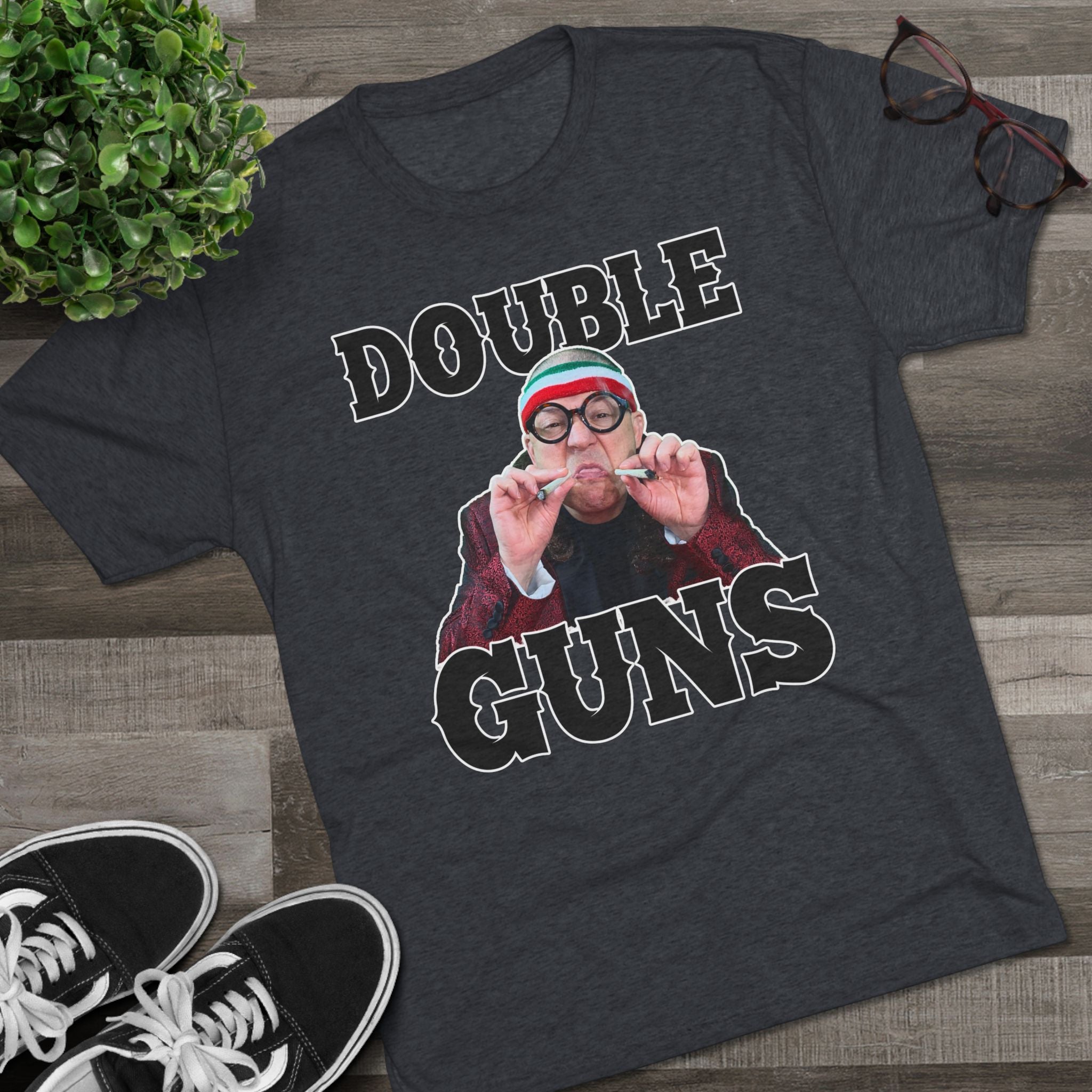 Double Guns Triblend Athletic Fit Shirt