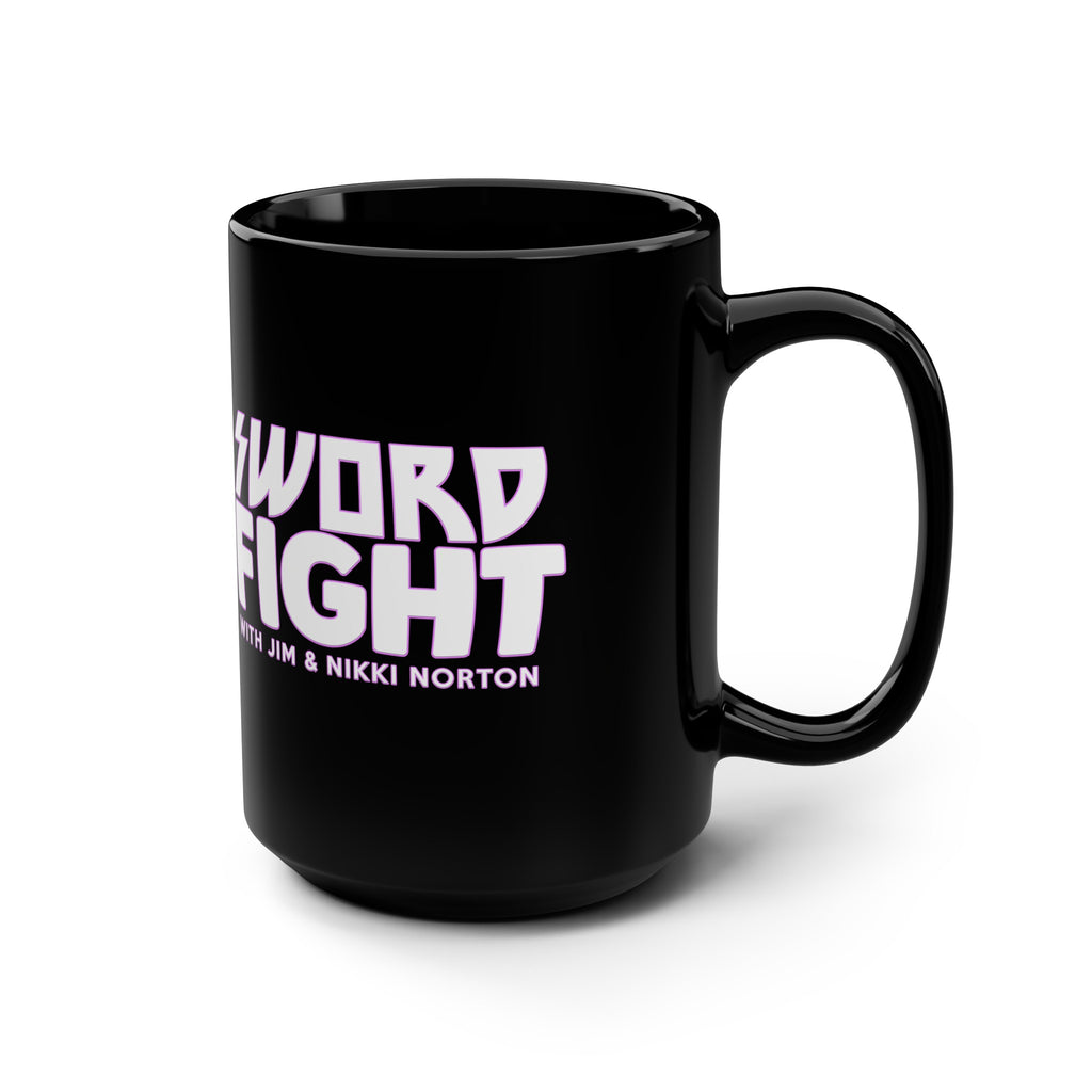 Sword Fight Black Mug