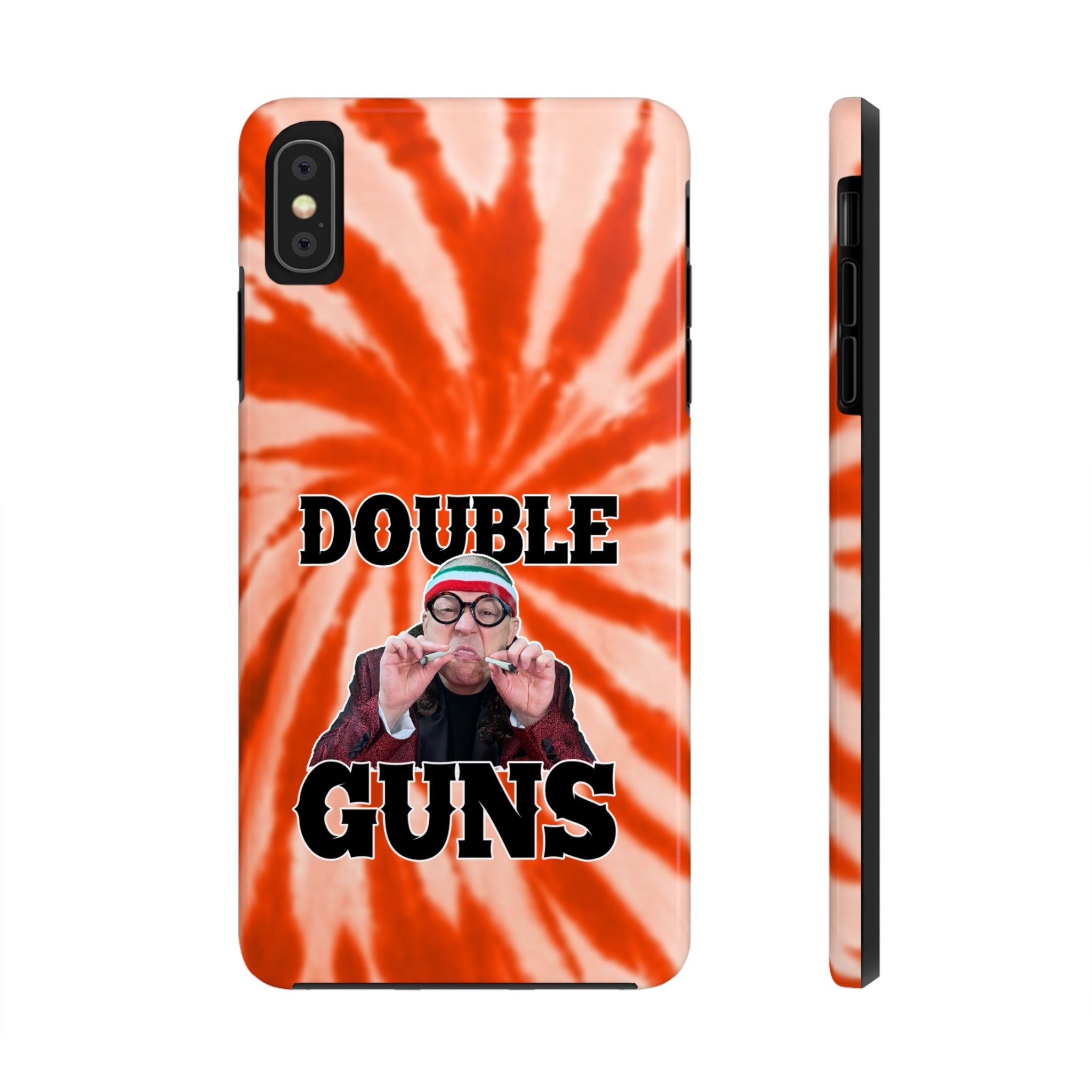 DOUBLE GUNS TIE-DYE Tough Phone Cases