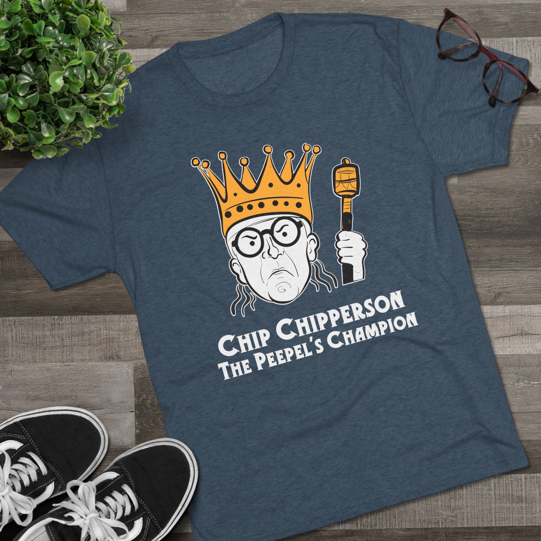 Chip Chipperson The Peepel's Champion Triblend Athletic Fit Shirt