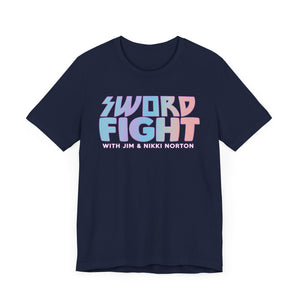 Sword Fight Color Logo - Athletic Fit Unisex Jersey Short Sleeve Shirt