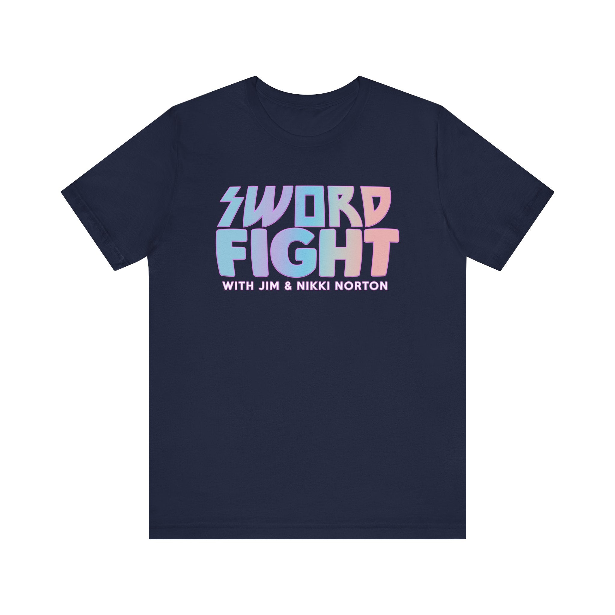 Sword Fight Color Logo - Athletic Fit Unisex Jersey Short Sleeve Shirt