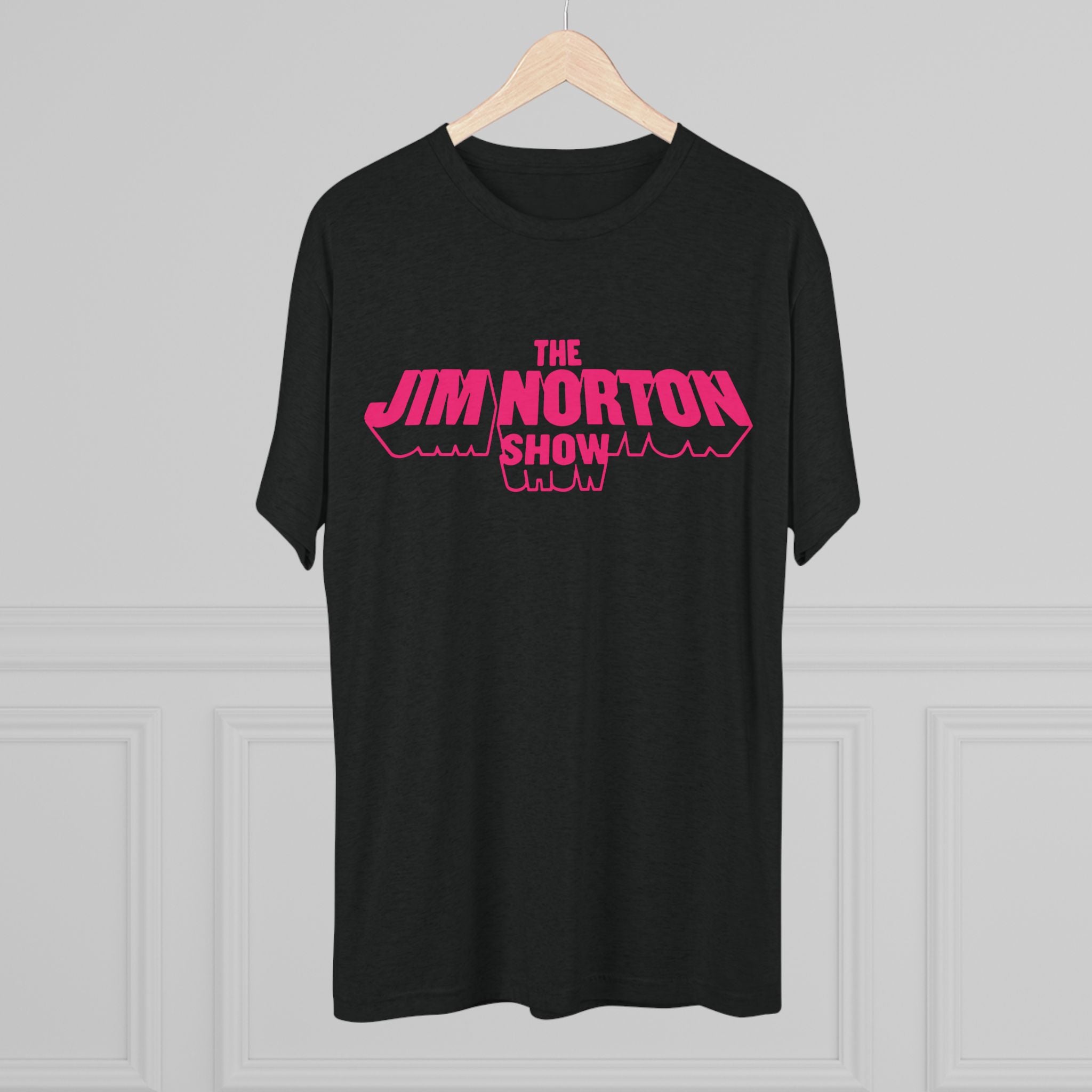 The Jim Norton Show Pink Logo Triblend Athletic Fit Shirt