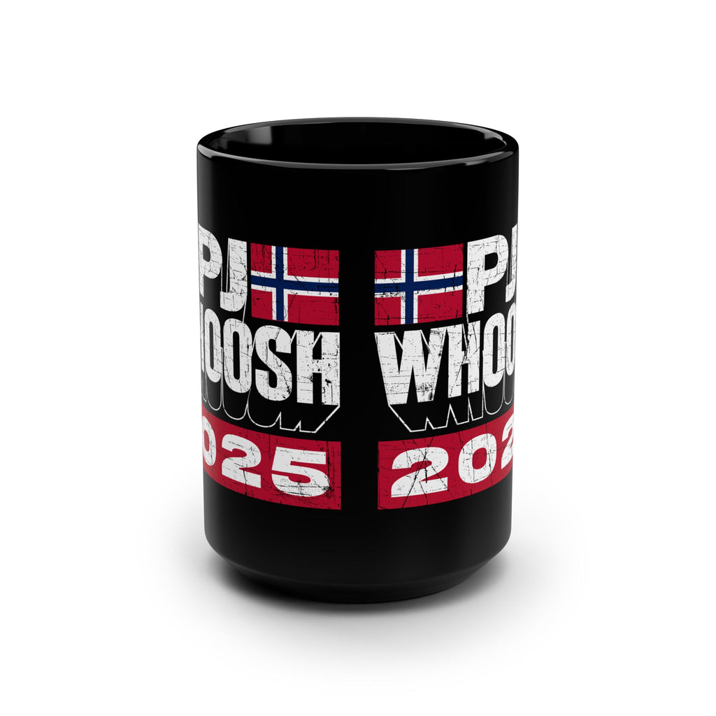 PJ Whoosh 2025 Black Mug, 15oz