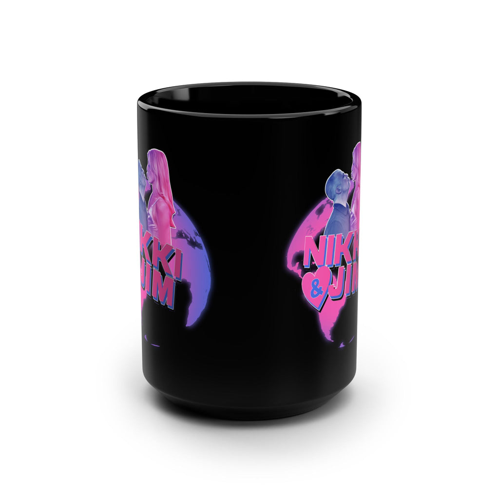Nikki & Jim Black Mug