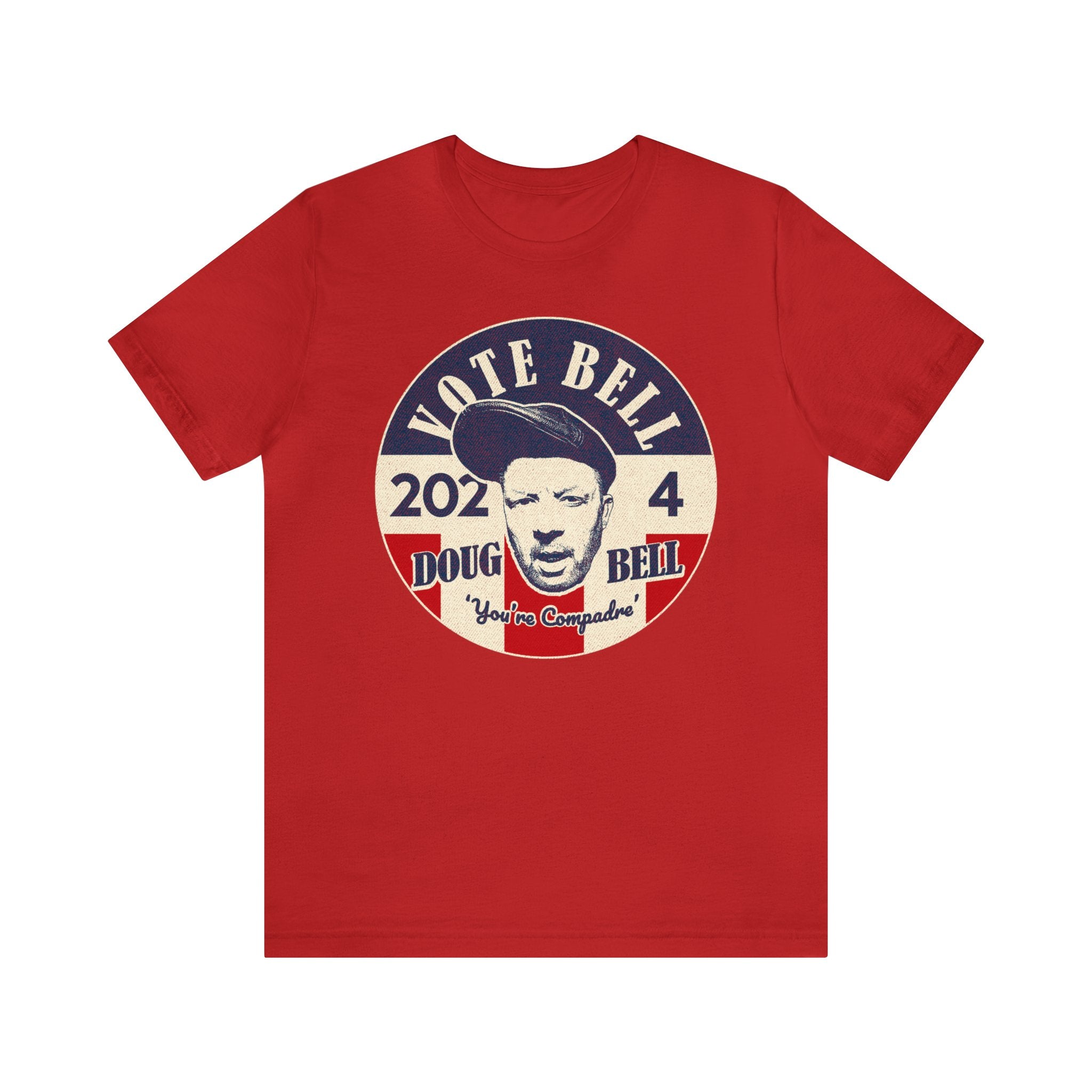 【MODERNIF】America Lettering Short Sleeve T-shirt Vote for Bell 2024 - Athletic Fit Unisex Jersey Short Sleeve