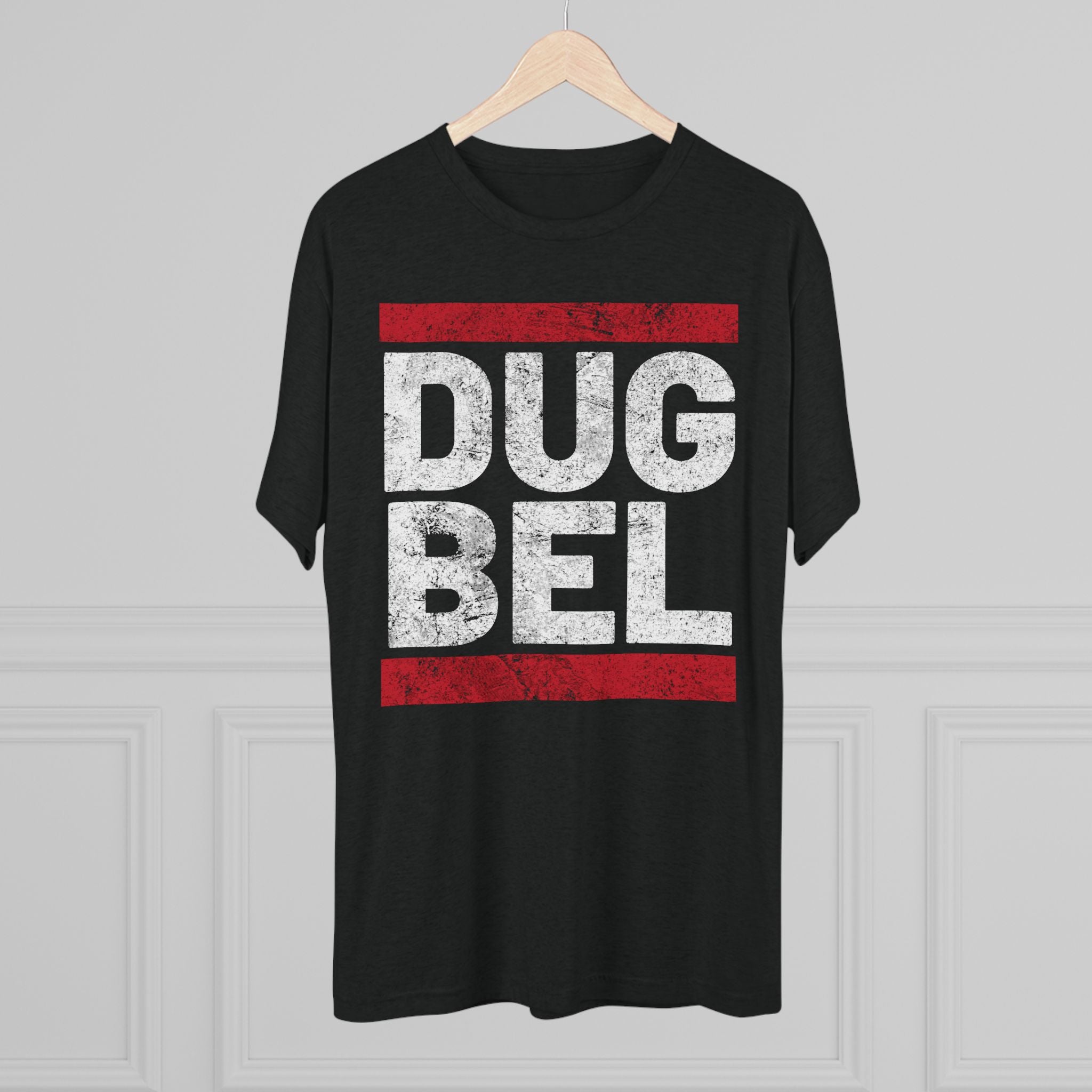 DUG BEL Triblend Distressed Athletic Fit Shirt