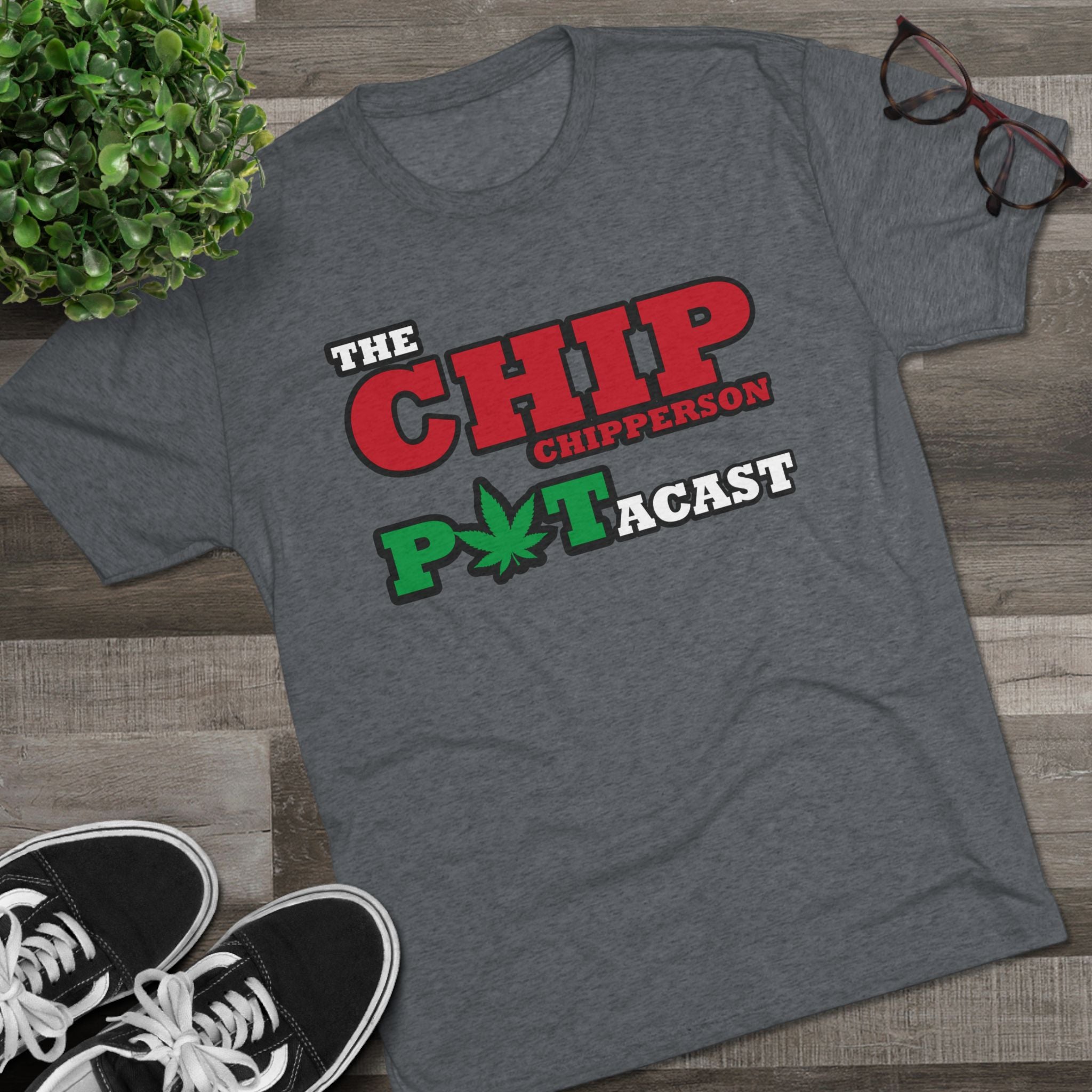 Chip Chipperson POTACAST Logo Triblend Athletic Fit Shirt
