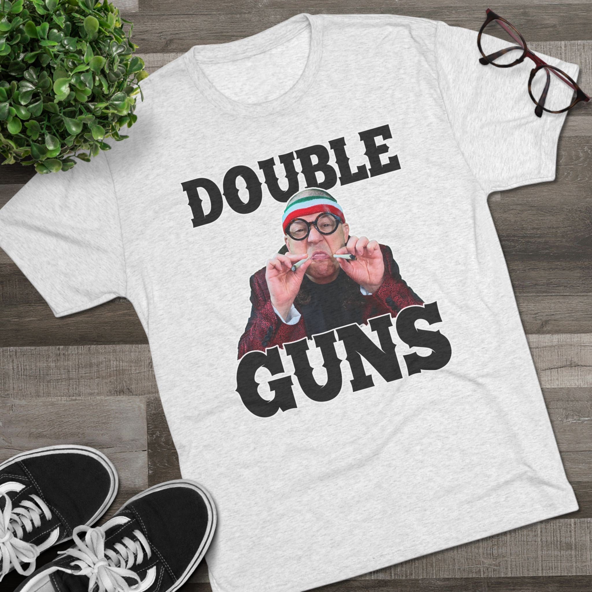 Double Guns Triblend Athletic Fit Shirt