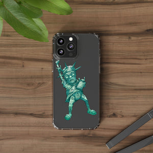 STATUE OF CHIPERTY Clear Phone Case