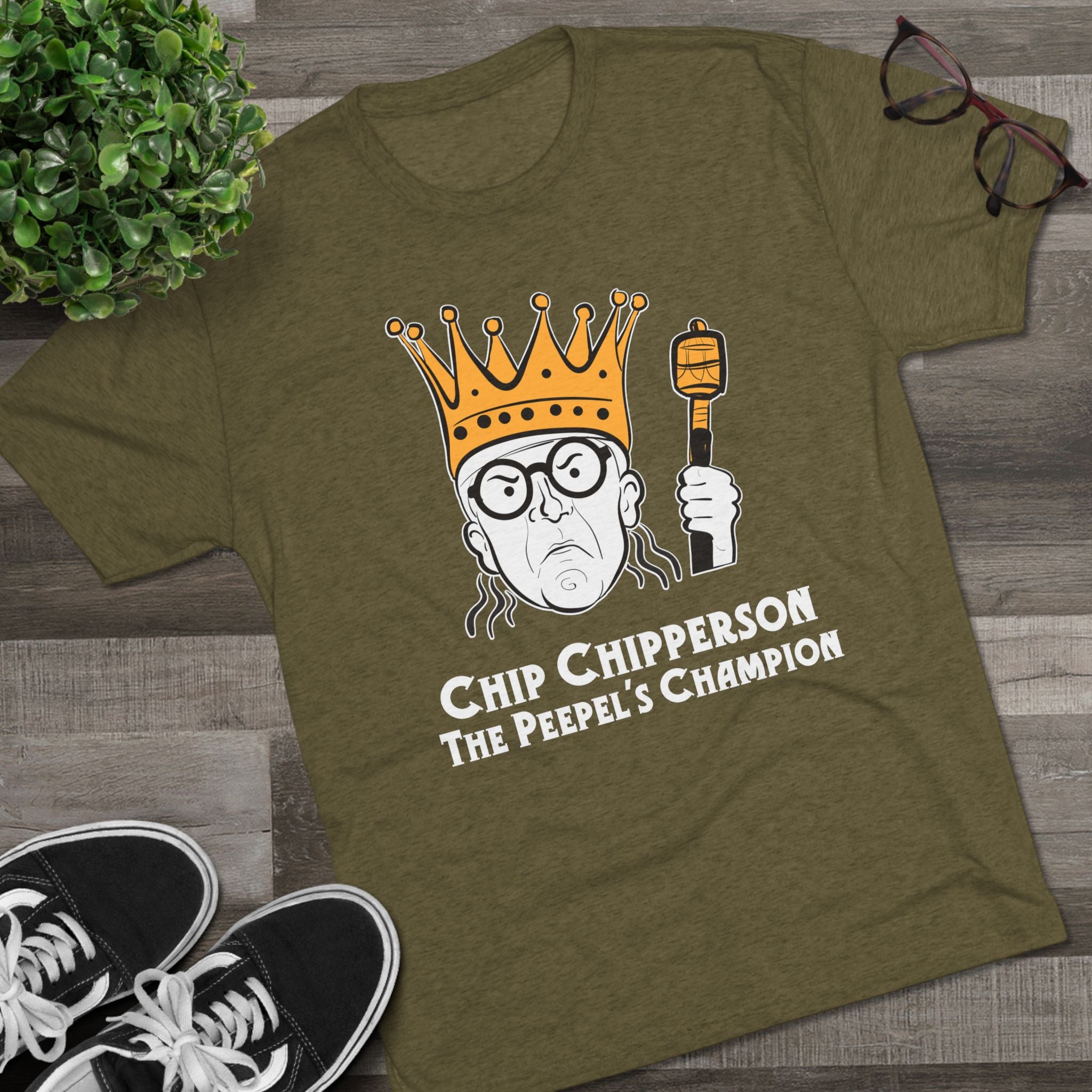 Chip Chipperson The Peepel's Champion Triblend Athletic Fit Shirt