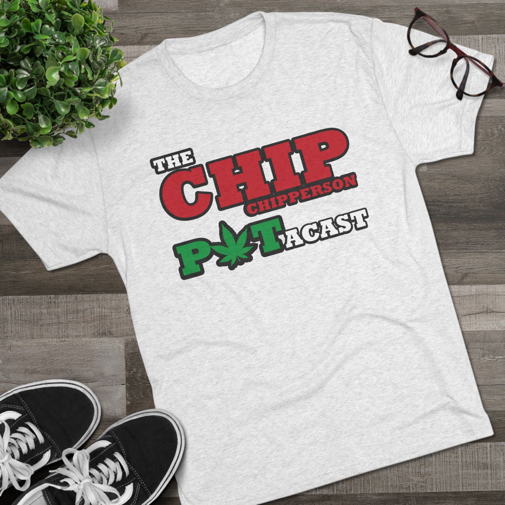 Chip Chipperson POTACAST Logo Triblend Athletic Fit Shirt