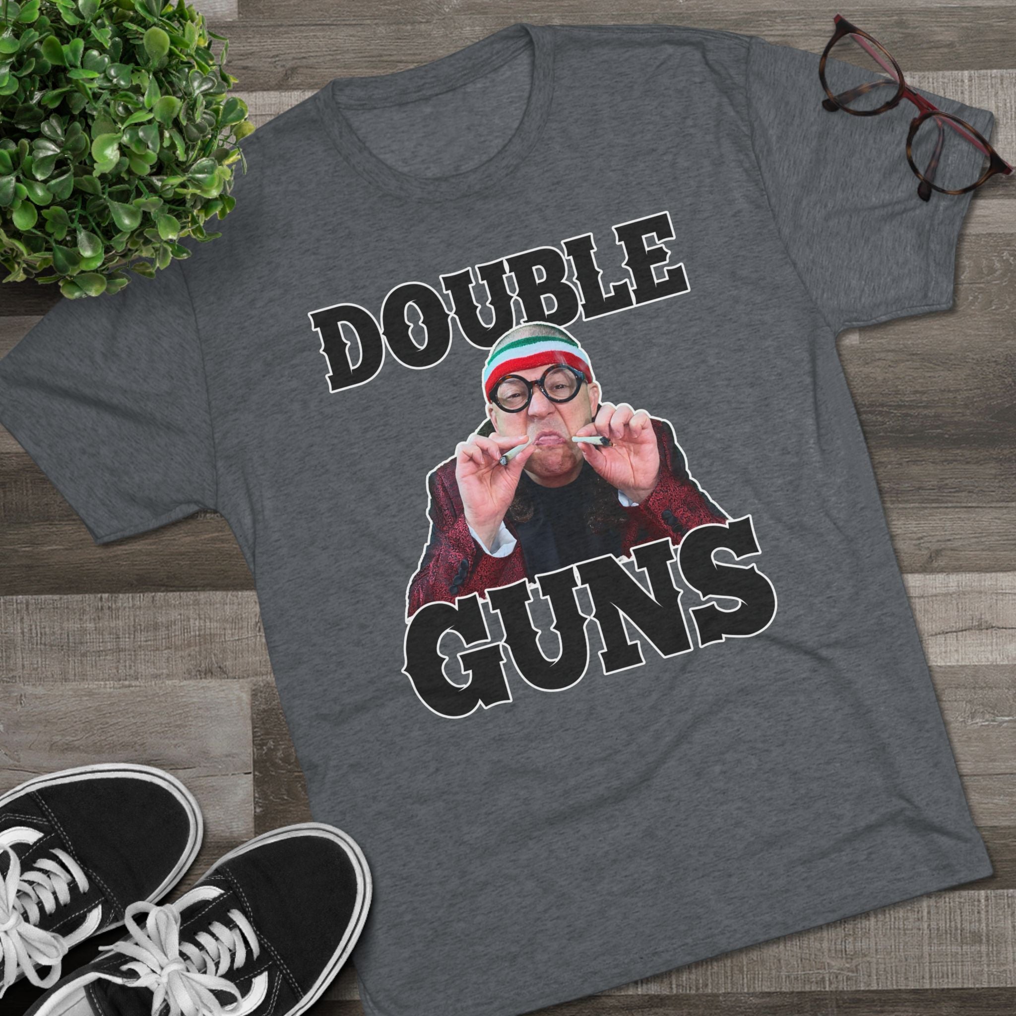 Double Guns Triblend Athletic Fit Shirt