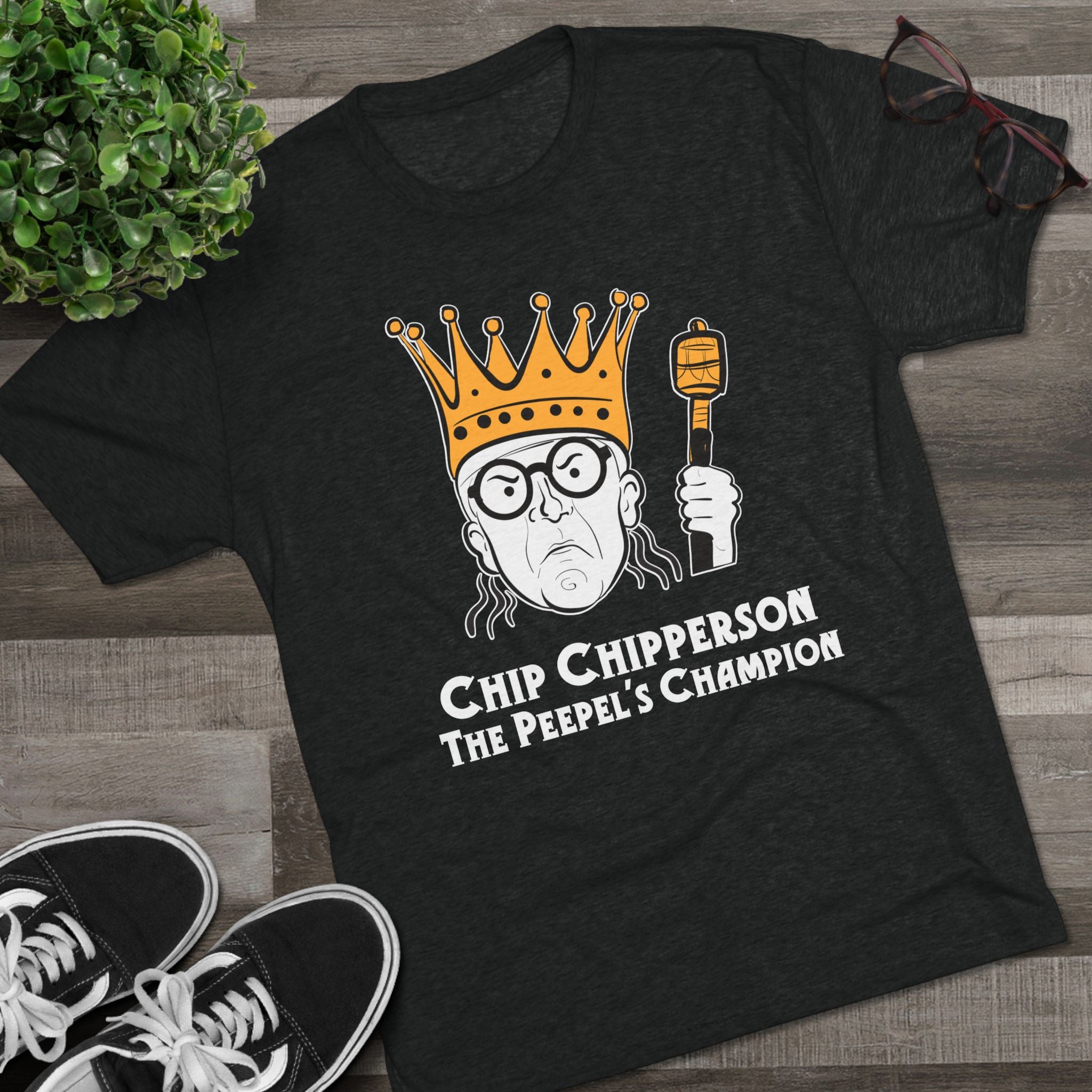 Chip Chipperson The Peepel's Champion Triblend Athletic Fit Shirt