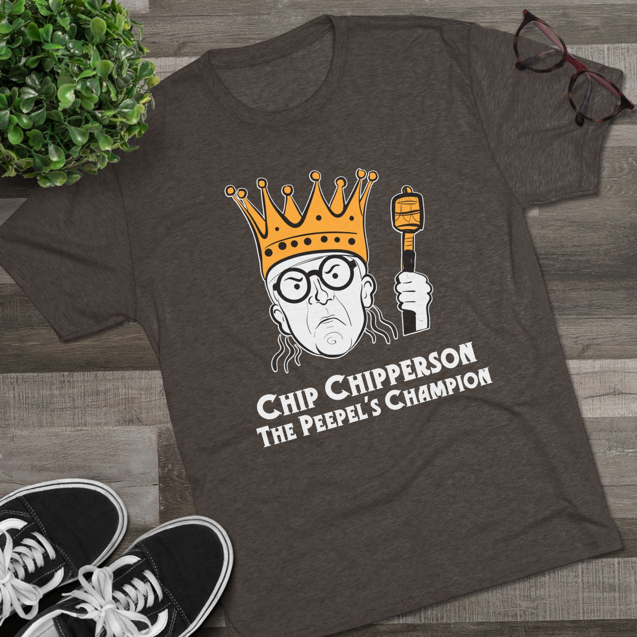 Chip Chipperson The Peepel's Champion Triblend Athletic Fit Shirt