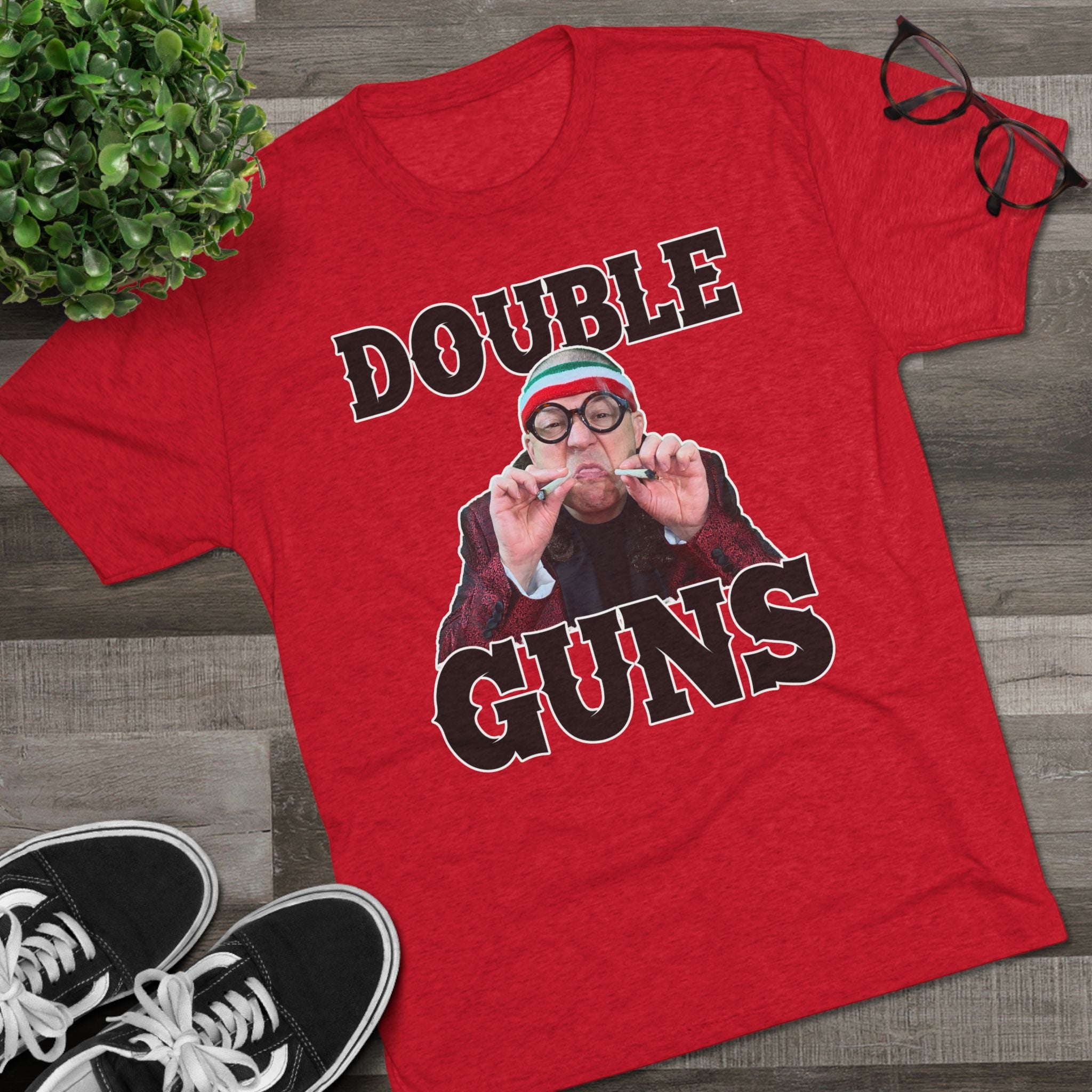 Double Guns Triblend Athletic Fit Shirt