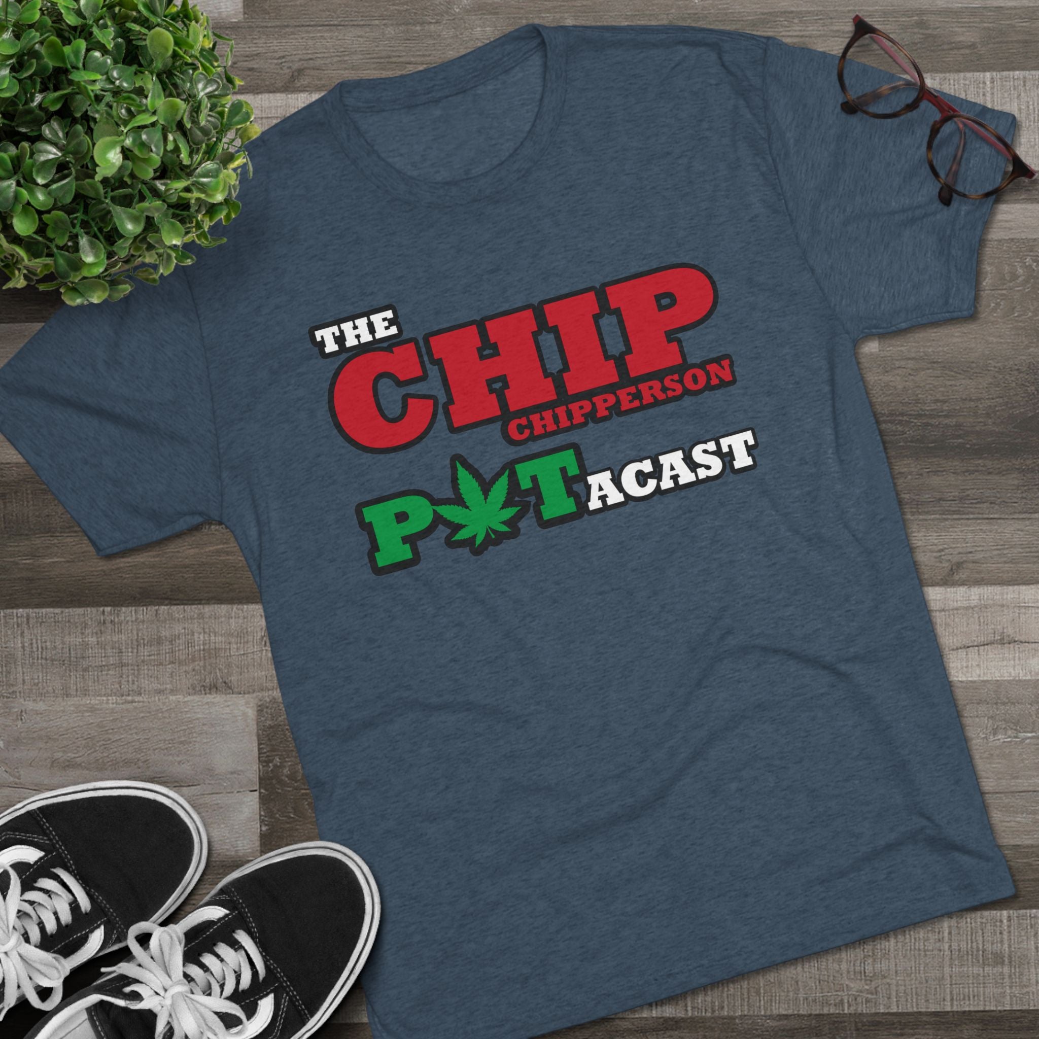 Chip Chipperson POTACAST Logo Triblend Athletic Fit Shirt