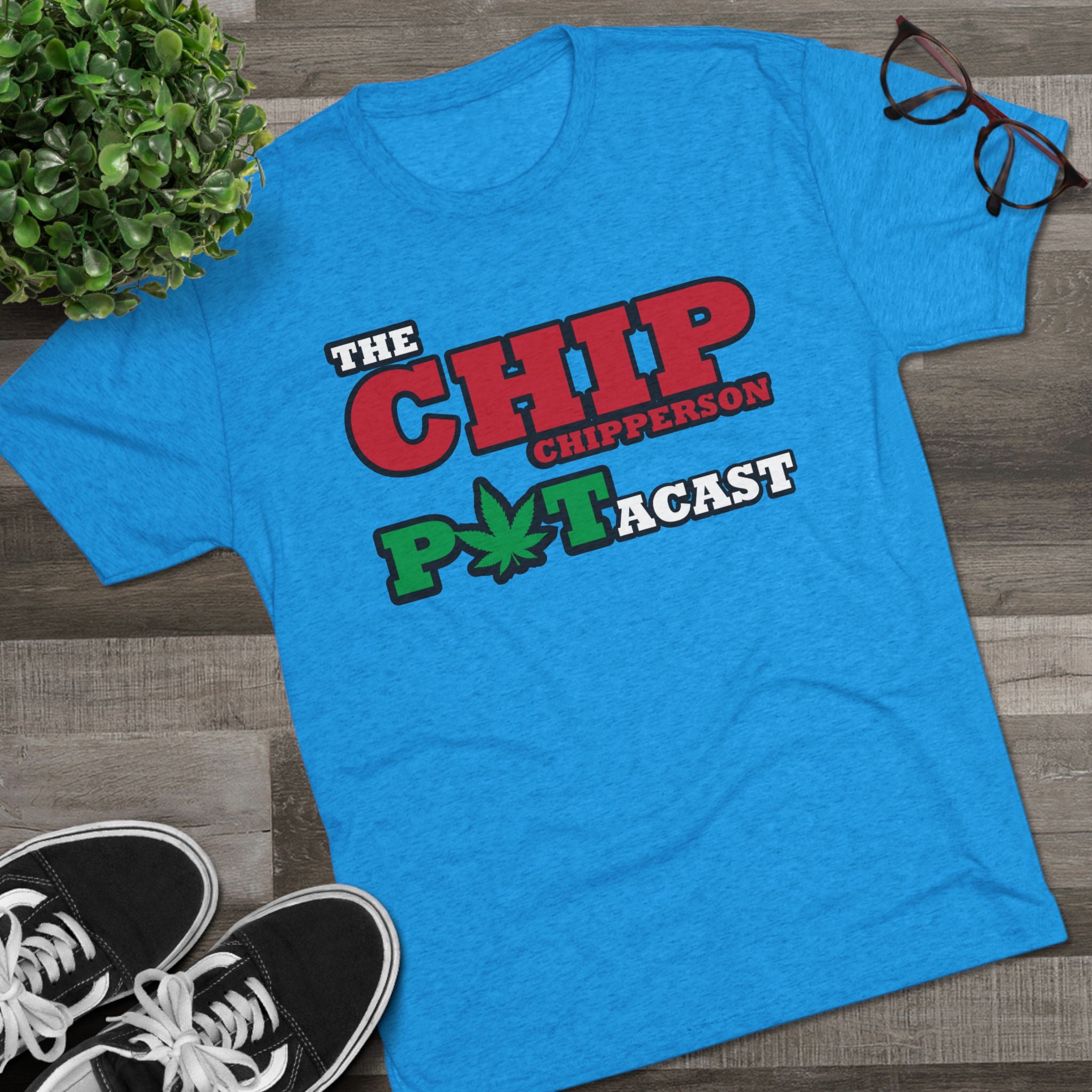 Chip Chipperson POTACAST Logo Triblend Athletic Fit Shirt