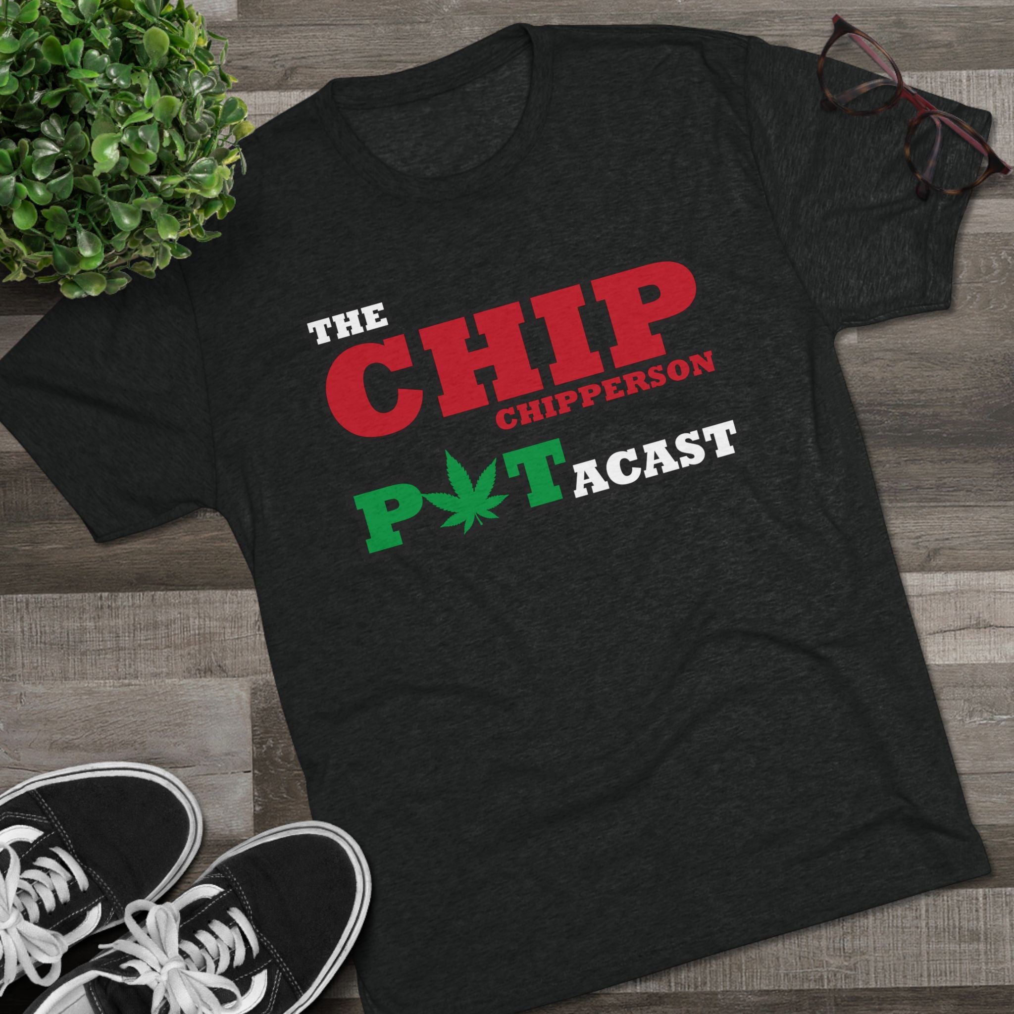 Chip Chipperson POTACAST Logo Triblend Athletic Fit Shirt