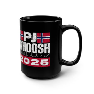 PJ Whoosh 2025 Black Mug, 15oz