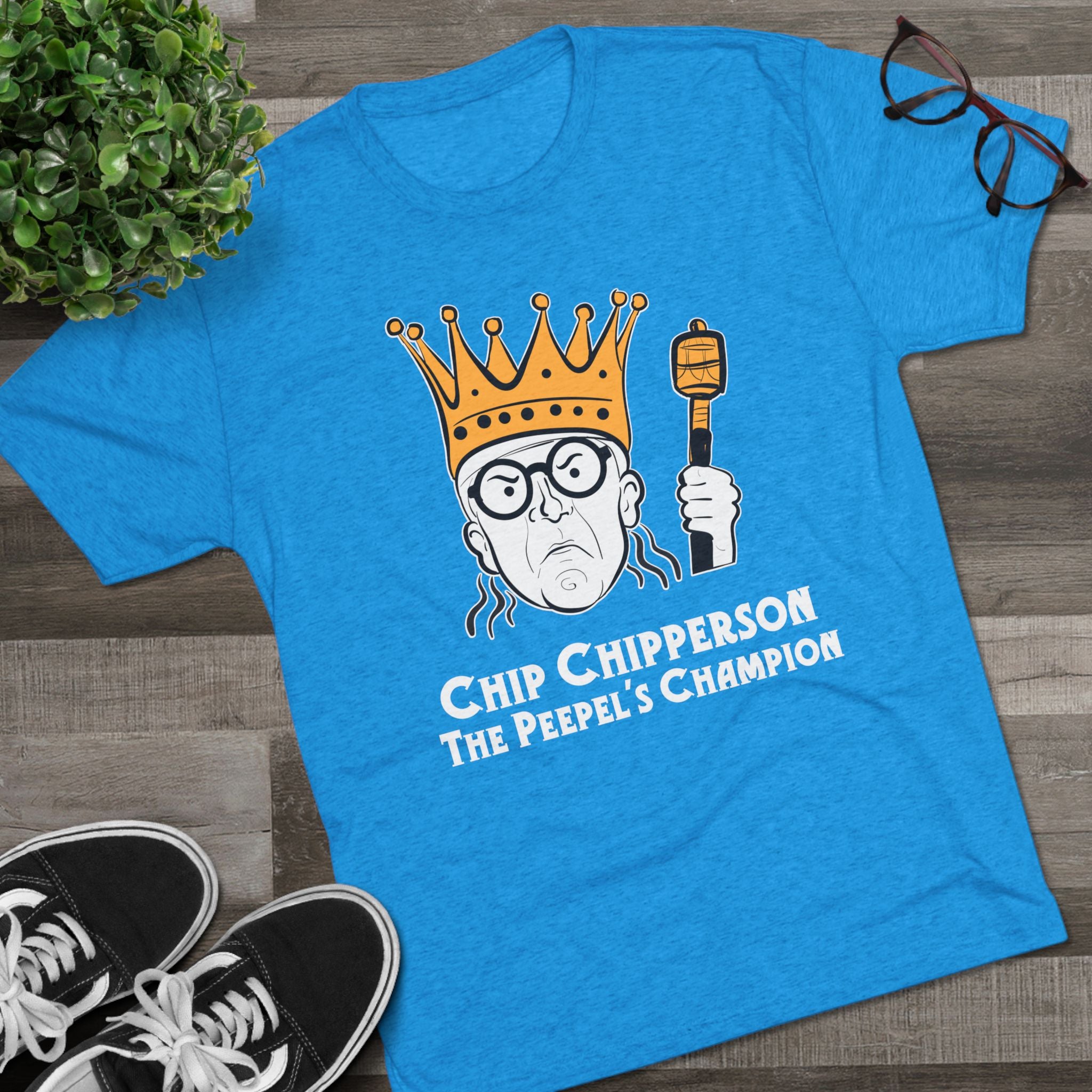 Chip Chipperson The Peepel's Champion Triblend Athletic Fit Shirt