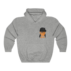 Chip Orange Double Sided Distress Print Hoodie