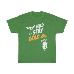 DOUG BELL DOUBLE SIDED FLY WILD/ RINGMYBELL# Heavy Cotton Tee