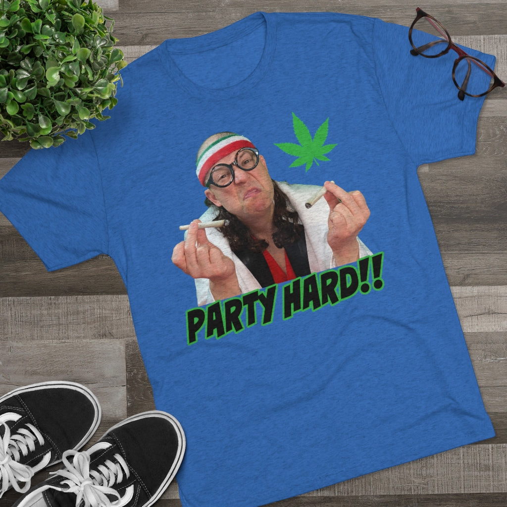 Party Hard! Triblend Athletic Fit Shirt