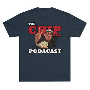The Chip Chipperson Podacast Logo Triblend Athletic Fit Shirt