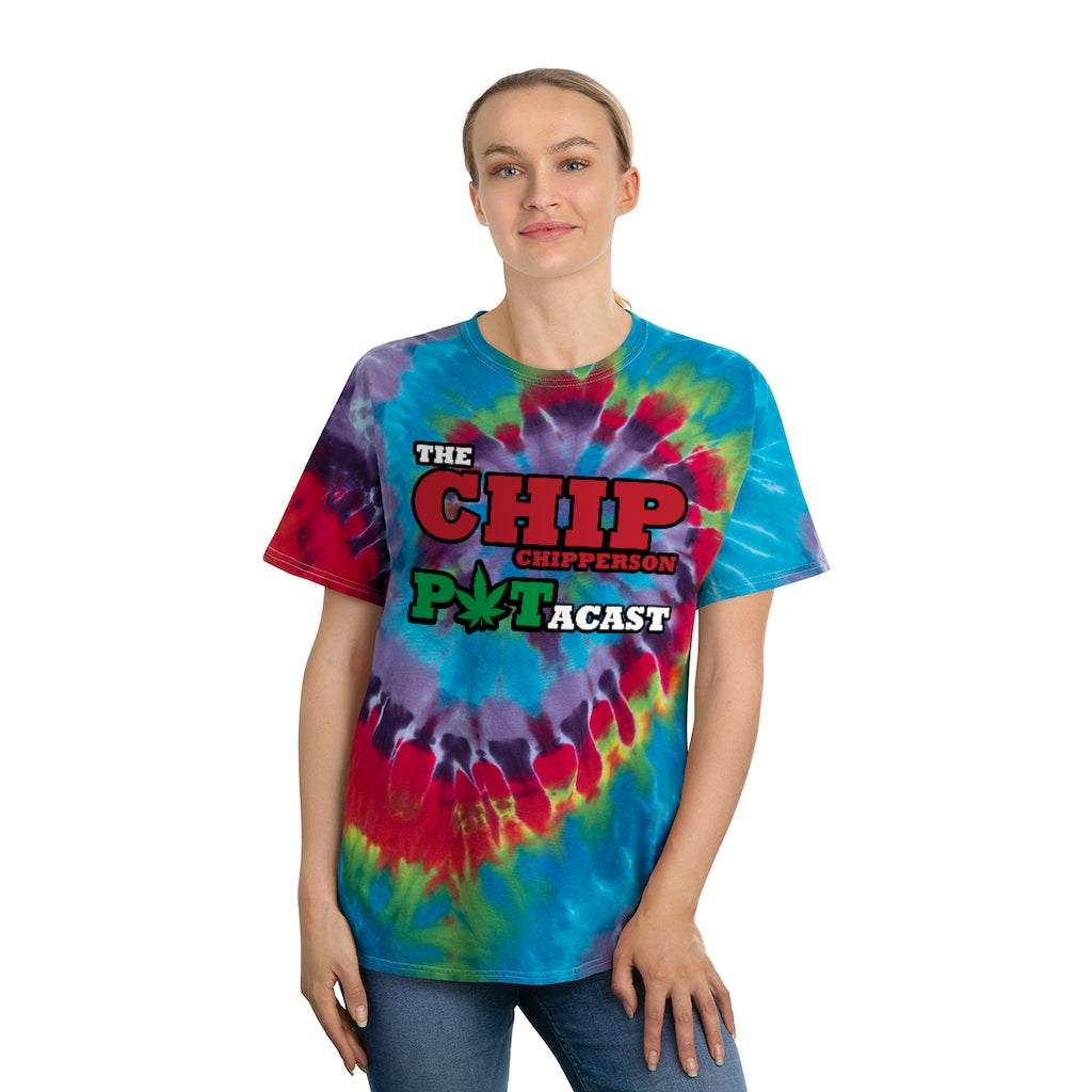 The Chip Chipperson 'POT'acast Tie-Dye Tee, Spiral