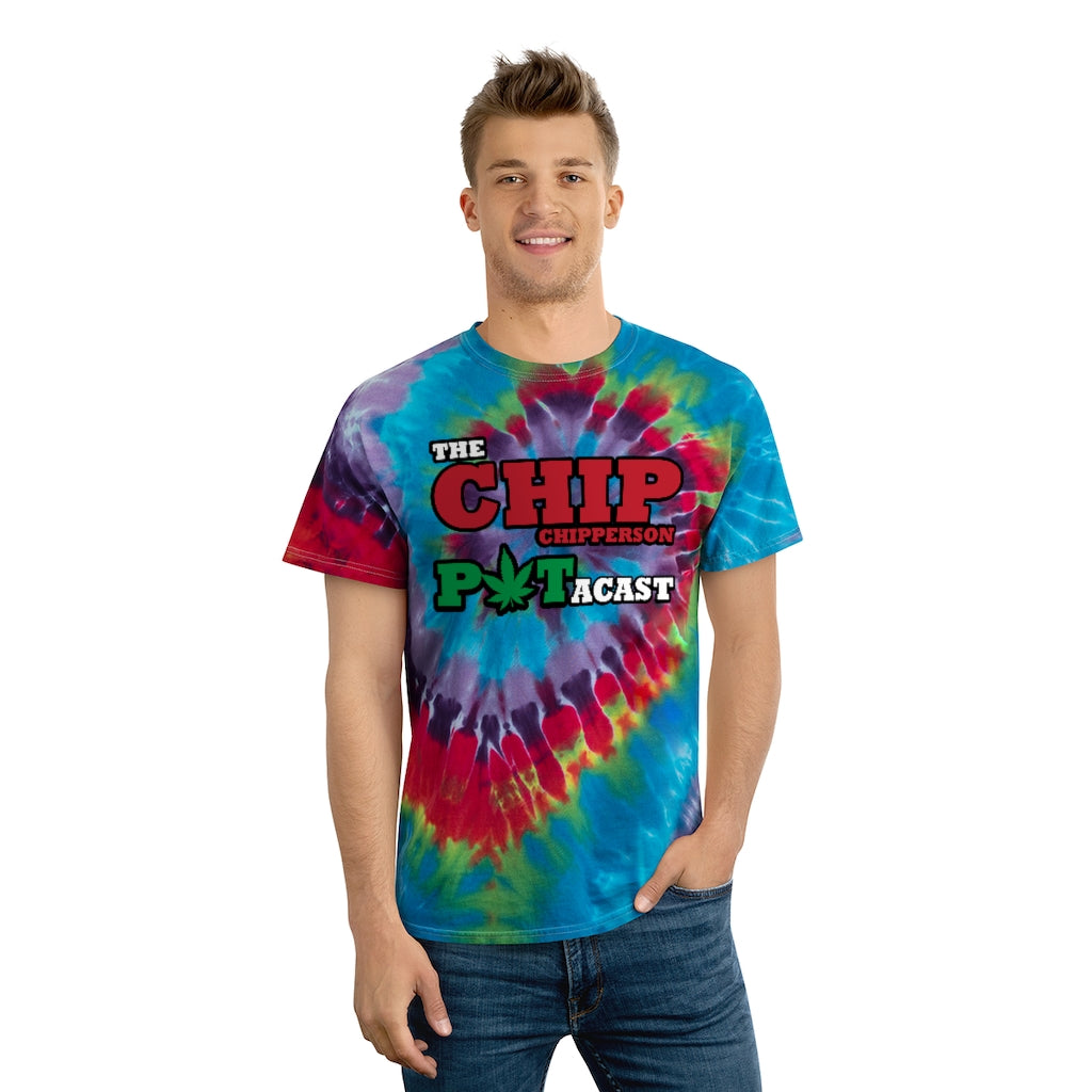 The Chip Chipperson 'POT'acast Tie-Dye Tee, Spiral