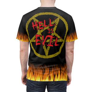 Burnin Embers Hell is Evil  Double Burn All Over Print Shirt