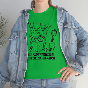 Chip Chipperson The Peepel's Champion Standard Fit Black Design Cotton Shirt