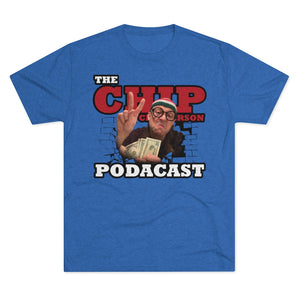 The Chip Chipperson Podacast Logo Triblend Athletic Fit Shirt