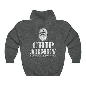 Chip Armey Patreon Division Distressed Double Sided Print Hoodie