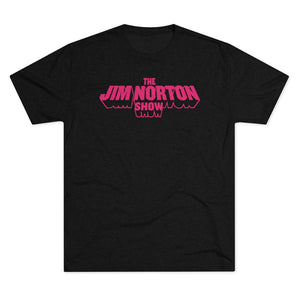 The Jim Norton Show Pink Logo Triblend Athletic Fit Shirt