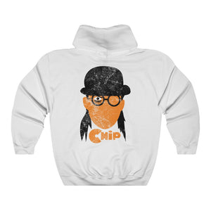 Chip Orange Double Sided Distress Print Hoodie