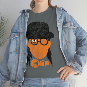 Chip Orange Distressed Standard Fit Cotton Shirt
