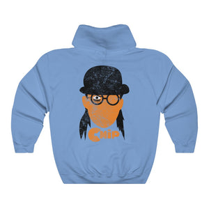 Chip Orange Double Sided Distress Print Hoodie