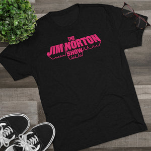 The Jim Norton Show Pink Logo Triblend Athletic Fit Shirt